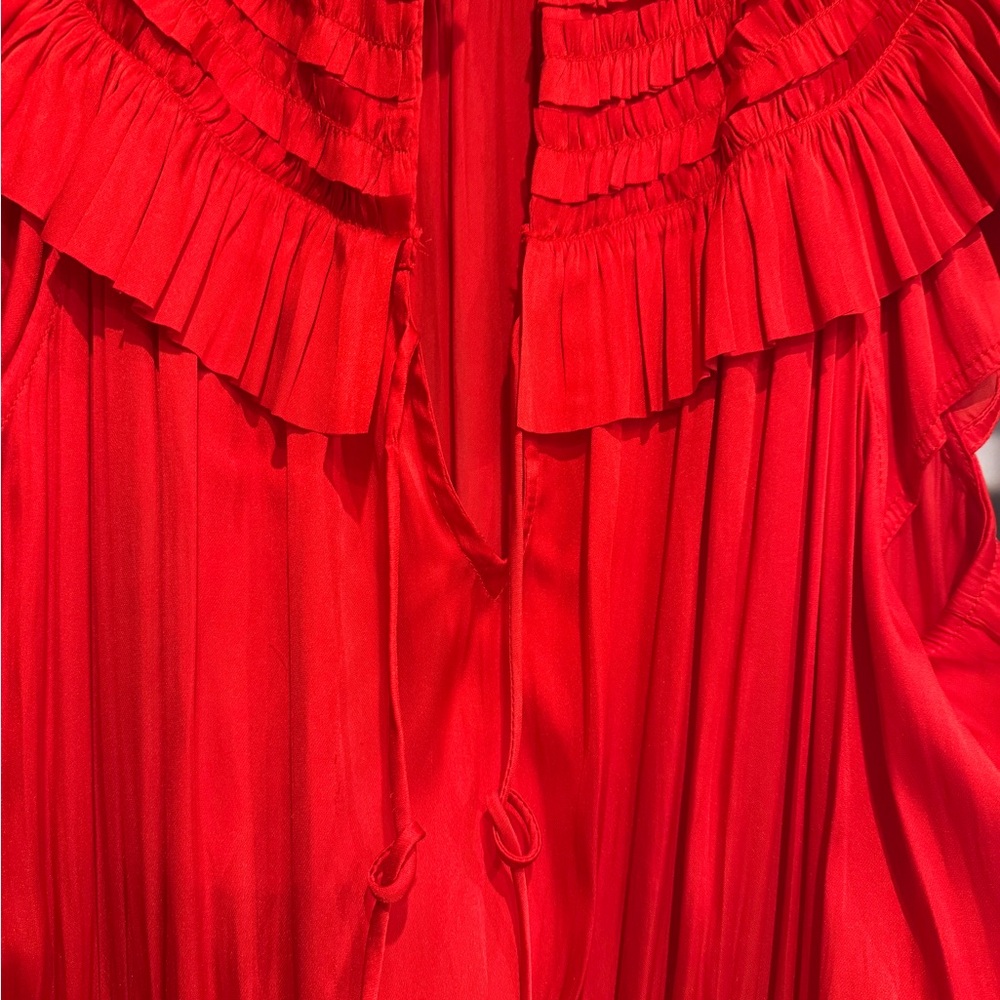 Reset Red Ruffled Dress - Picture 3 of 7